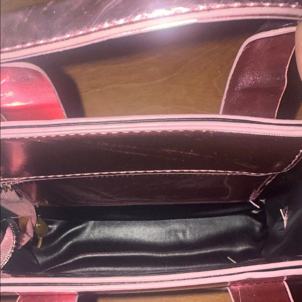 Fashion Metallic Pink Mini Tote Bag - Picture 9 of 13